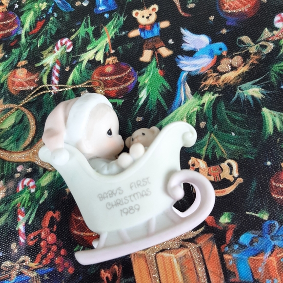 precious moments baby boy first christmas ornament